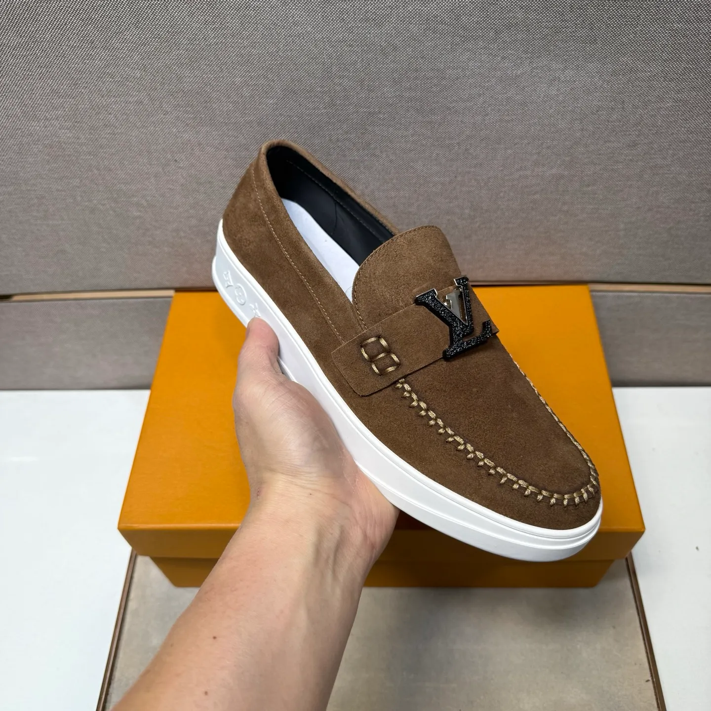 Men's men's shoes 💰pp442【LV～】men's casual shoes 2025z cabinet sales simultaneously 🔶Size: 38-44#️⃣ 🔷3 colors🔜The upper is made of multi-material splicing ➕Genuine leather lining, comfortable and breathable, sole: original comfortable and wear-resistant outsole, ⚠️real thing📱photographed🎬real thing is better📢📢📢